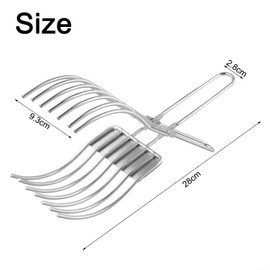 Whychstore Roast Cutting Tongs, Stainless Steel Sieve Gripper Meat Discs Divider, Cutting Tongs for Kitchen Utensils for Vegetables, Fruits, Bread, Beef, 1443C3D0N407GRW8VP7NU, Manual Meat Grinder
