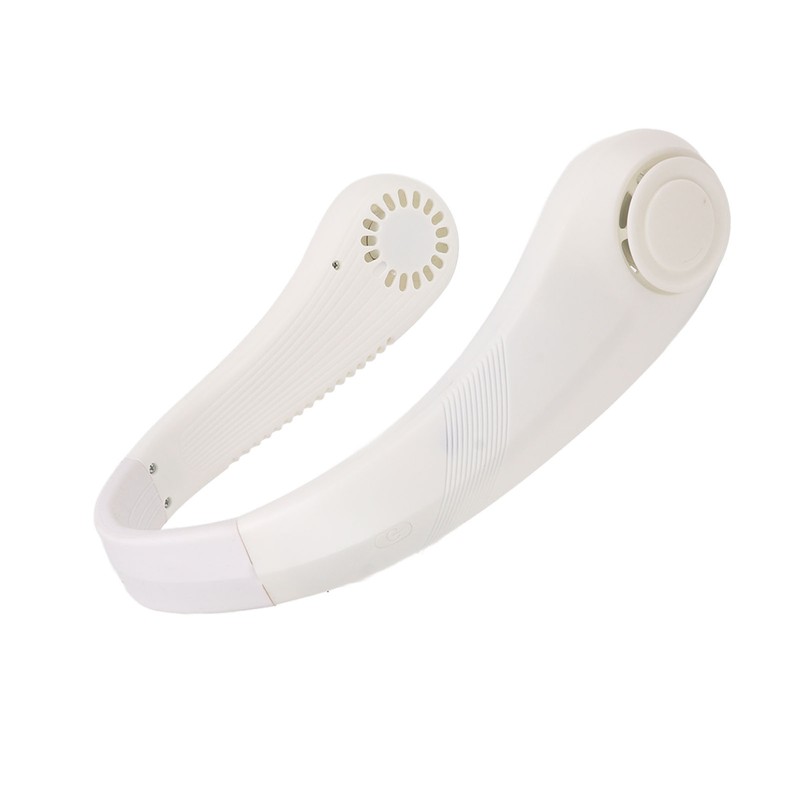 Portable Neck Fan Leafless Hands Free Quiet Lightweight USB Charging