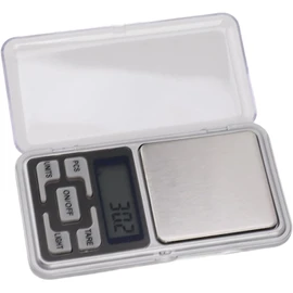 Báscula Digital de Gramos, 500 G/0,01 G, Mini Báscula Portátil de Bolsillo para Joyería de Alta Precisión con Pantalla LCD para Alimentos Dorados, Medicina, Eficiencia Energética