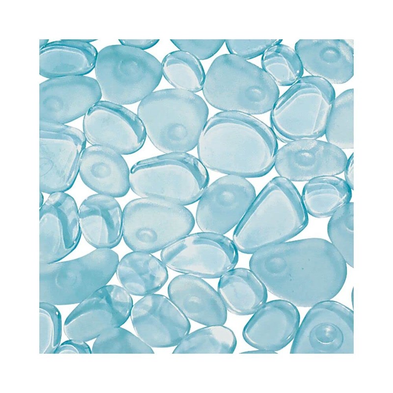 mDesign Soft Bath Mat with Suction Cups - Non-Slip Bath