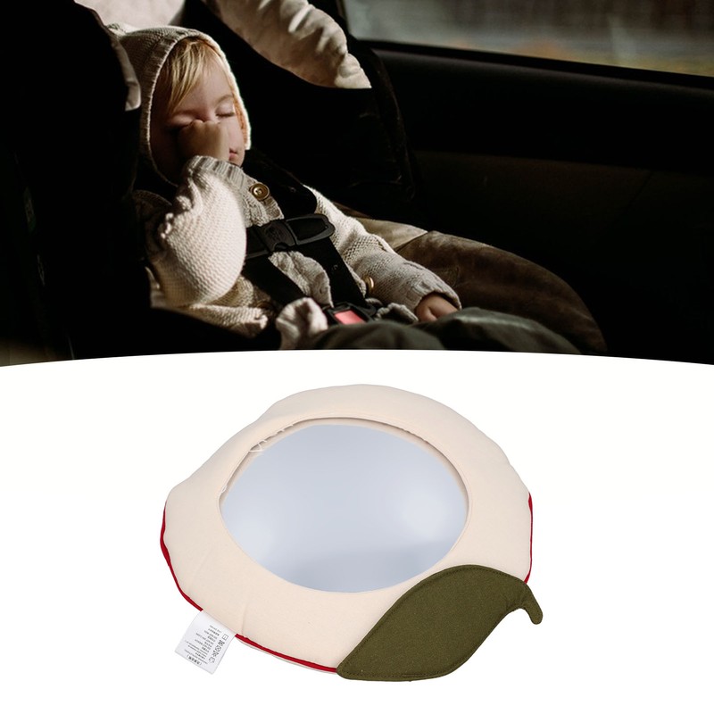Baby Car Mirror Cute Cartoon Super Soft Fabric Acrylic Car