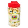 Junior Learning CVC Tri-Blocks Tub, 90 Blocks, Ages 4-5, Phonemic