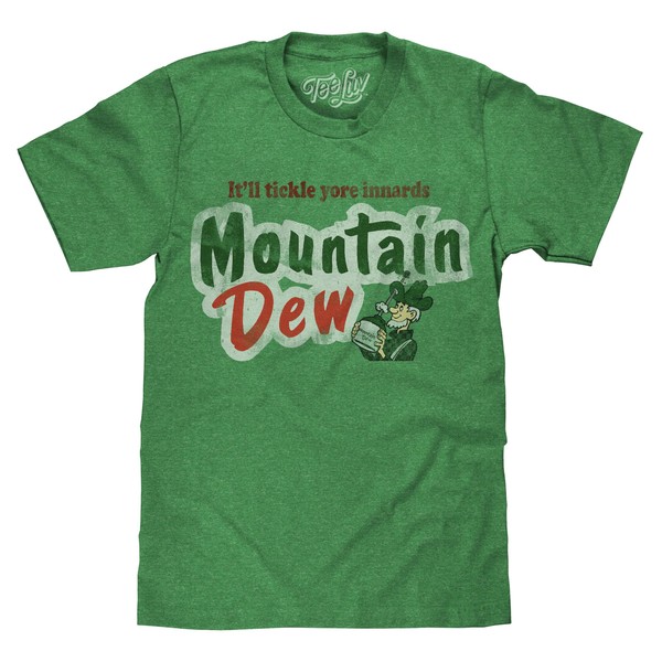 Mountain Dew "It"ll Tickle Yore Innards" T-Shirt Poly Cotton Blend