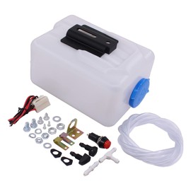 HouYeen Universal 12V Windscreen Washer Bottle Kit Motor Pump Jets for Classic Car 160186 A0197