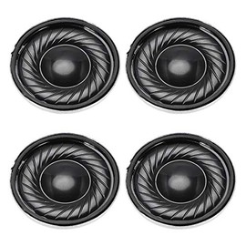 sourcing map Round Internal Magnetic Speaker Steel Housing 8 Ohm 2 W 23 mm Diameter Pack of 4