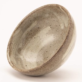Shigaraki Ware MR-3-3491 Hechimon Rice Bowl, Small, Ash Brush, 4.5 inches (11.5 cm)