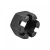 sourcing map M20x1.5mm Hexagon Slotted Nut, Grade 4.8 Carbon Steel