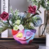LINYTHER Small Glossy Whimsical Head planters for Outdoor Plants, and