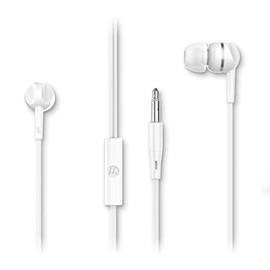 Motorola Sound- Earbuds 105 Audífonos Cableados con Micrófono Manos Libres, con Controlador para Llamadas/Música, Nueva Línea