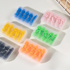 Noise Blocking Sleep & Travel Earplugs Military Pink 4ea