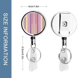 Retractable Badge Holder with Green Accents Retractable Id Badge Clips Name Badge Clips Badge Reels Retractable Cute Badge Reel for Office Workers Doctor Nurse