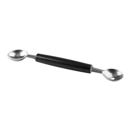 Tabanzhe Double Sided Melon Baller-Stainless Steel Fruit Baller Scoop Ice Cream Cone Double Dessert Scoop Kitchen Gadgets for Fruit Ice Cream