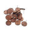 jojofuny 20pcs Wooden Earring Findings Lightweight Round Blanks for DIY