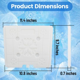 32QT Ice Pack Cooler Divider, Compatible with RTIC 32qt Cooler, Freezable Cooler Divider, Cooler Accessories
