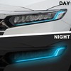 TOMALL 2 Pair Headlight Fog Light Vinyl Films Smoke Tint