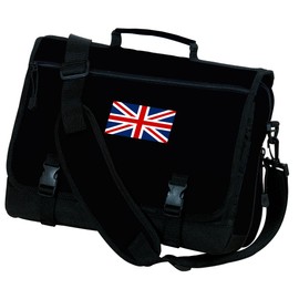 UK Flag Laptop Bag United Kingdom Computer Bag or Messenger Bag Briefcase