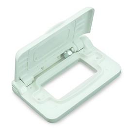 TruePower 30W 15 Amp Weatherproof Receptacle Cover for RV Trailer RV Outdoor Electrical Outlet (White)