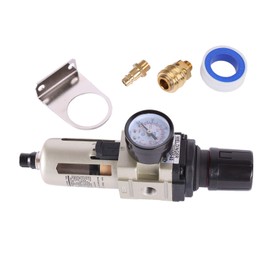 WELDINGER Compressed Air Maintenance Unit 1/4 Inch with Water Separator + Quick Couplings