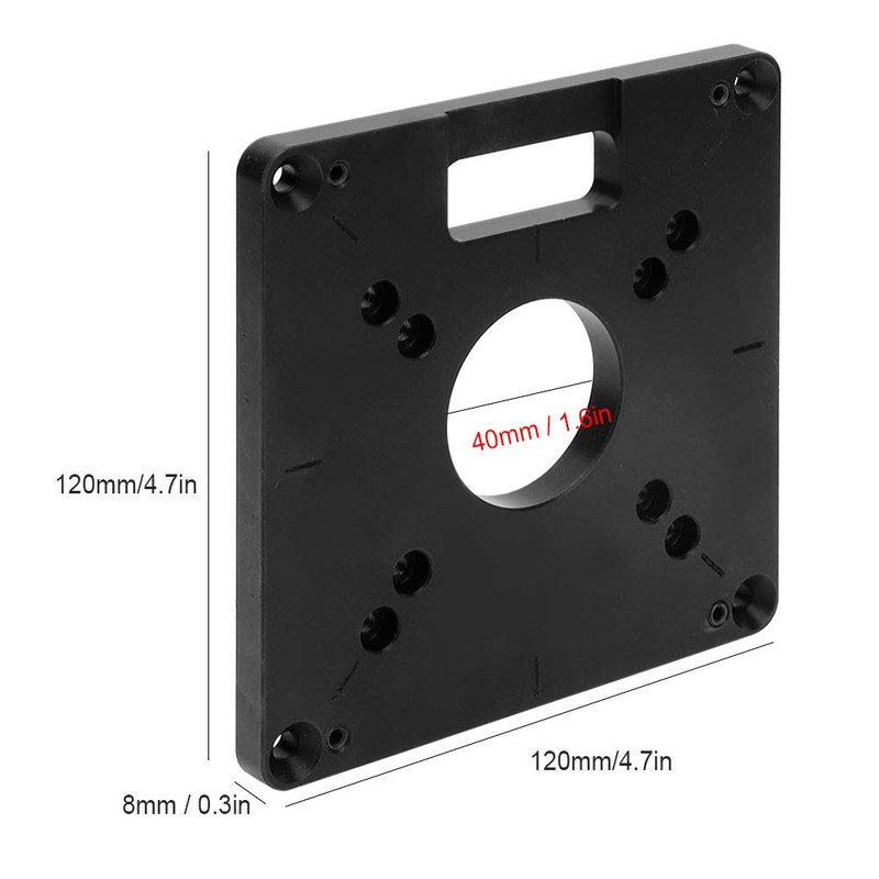 Router Base Plate Table Top Woodworking Router Plate Aluminium Alloy