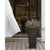 Veradek Fairmont Tall Plastic Planter - Large Outdoor Planter for