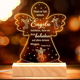 O-Kinee Angel Night Light Christening Gifts for Girls, Christening Gifts Boys, Guardian Angel Christening, Confirmation Gift for Baby, Communion Gifts for Birth Boy Girl