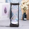 Rainbow Hourglass Timer 60 Minute, Wooden Frame Decorative Sand Timer