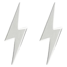 ENTREPLATA 925 Sterling Silver Large Flash Rayo Sterling Silver Earrings, Sterling Silver, Silver