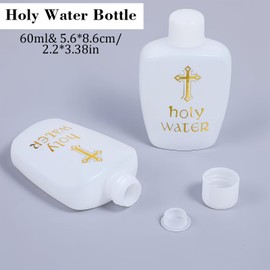 zisiueel 40Pcs Holys Waters Bottles Holy Water Empty Containers 60ml Holy Water Plastic Bottle