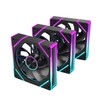 RUIX V8 Prism 120mm ARGB PWM Computer Case Fan 3-Pack,