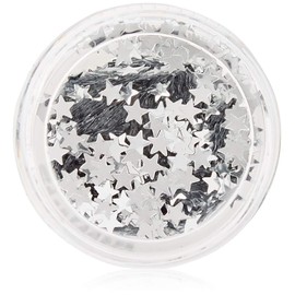 Cosmetic Glitter Stars for use on the face - Silver