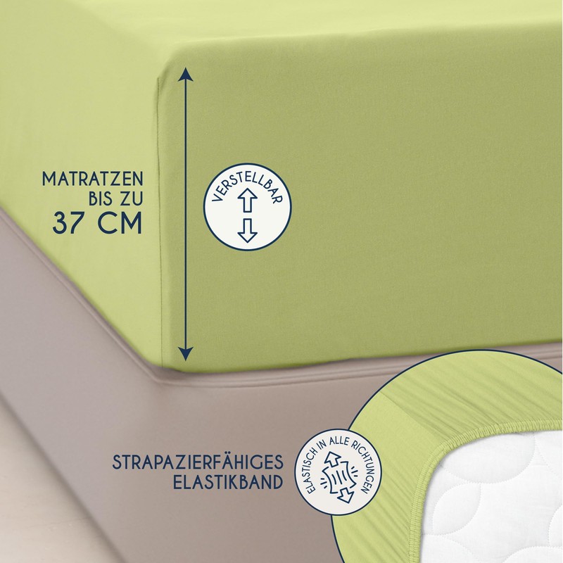 Dreamzie Premium Fitted Sheet 90 x 200 cm – 100