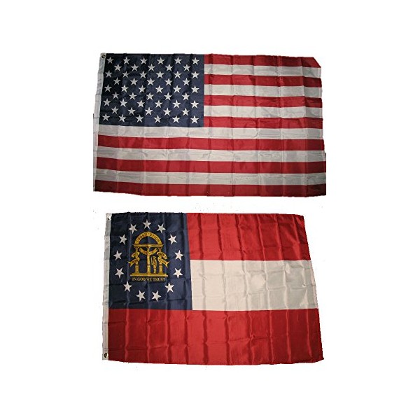 AES 3x5 3'x5' Wholesale Lot Combo: USA American w/State of