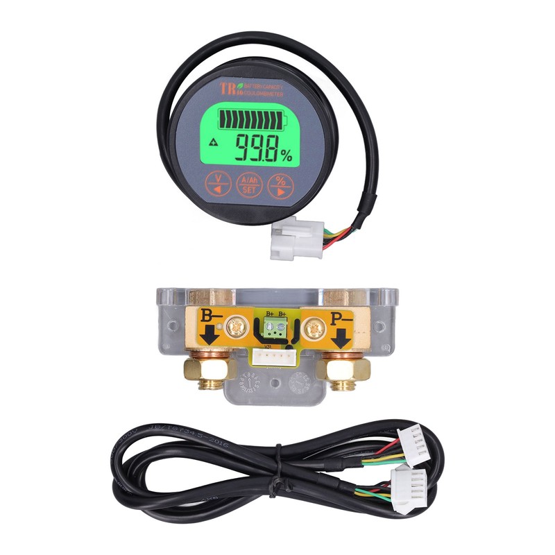 Battery Monitor Waterproof Reverse Connection Protection Battery Voltage Indicator 100V
