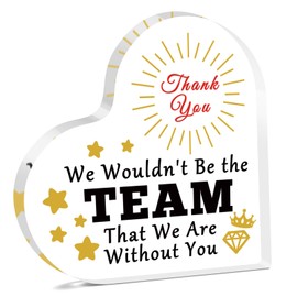 Boss Day Gifts Acrylic Keepsake Thank You Gifts for Boss Team Leader Appreciation Gifts for Employer Heart Shaped Plaque Manager Supervisor Appreciation Desk Decor Signs Going Away Retirement