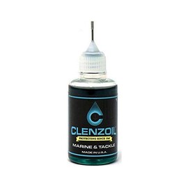 CLENZOIL Marine & Tackle 1 oz. Fishing Reel Oil & Bearing Lube w/Precision Needle Oiler | One-Step Cleaner, Lubricant, & Protectant [CLP] | Cleaning + Lubricating in One