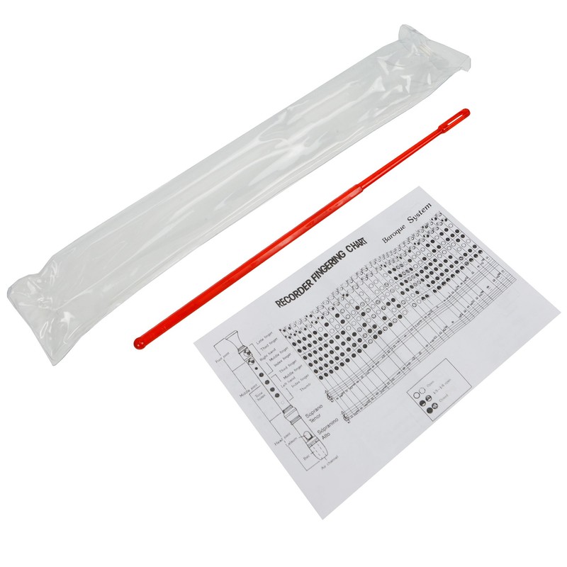 A-Star Descant Plastic Recorder - Red