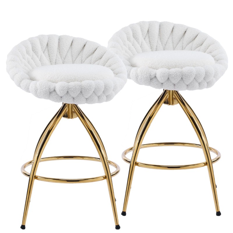 Adjustable Counter Height Bar Stool for Kitchen Island Cafe Pub