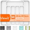 Lifewit Cutlery Tray for Drawers, Adjustable Plastic Organiser Kitchen Depth