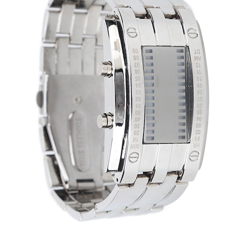 Men's Watch Fashion Exquisite Waterproof Alloy Men's LED Watch with