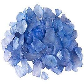 Galapagos (05131 Aquarium Sea Glass, Deep Sea Blue, 4lb Bag