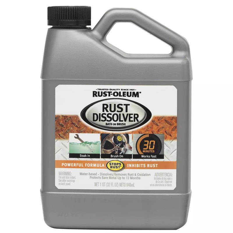 Rust-Oleum 293617 Rust Dissolver, Water-Based, 1 Quart
