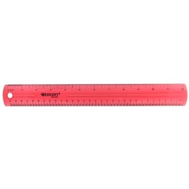 Westcott Jeweltone Plastic Ruler, 12-Inch, Pink (16022)