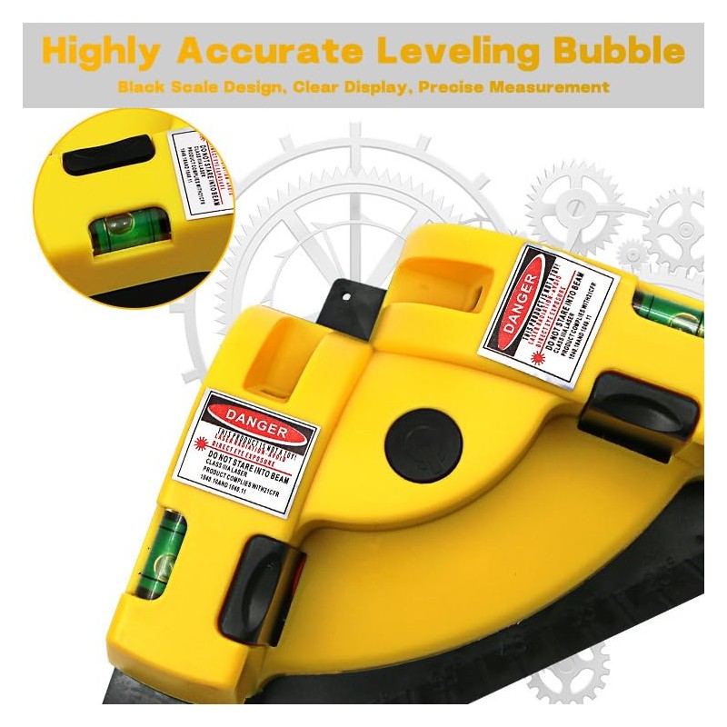 VortecSys Square Laser Right Angle 90 Degree Level - 30ft