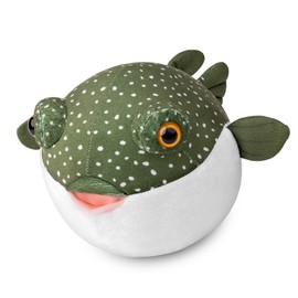 lilizzhoumax Simulation Pufferfish Plush Toy 8” Realistic Stuffed Animal Pufferfish Plush Toy Cute small Pufferfish Plush Toy Super Soft Sea Animal Home Decoration Gift for kids green