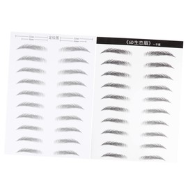 Ipetboom 2sheets Hair-like Eyebrow Stickers Simulation Eyebrows for Women Easy to Apply for Unique Brow Shape for Daily Use