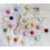 Classic Wooden slingshot with Wool Felt Ball Ammo