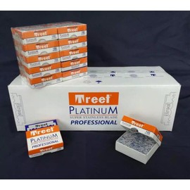 Treet 1000 Treet Platinum single edge razor blade Shaving Straight Barber Salon 10X100