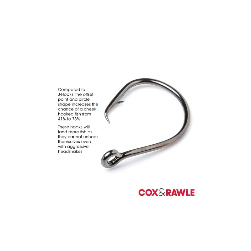 Cox & Rawle Mutsu Circle Extra Sea Fishing Hooks Size
