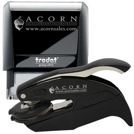 South Carolina Notary Public Stamp and Seal Kit - Rectangular Self-Inking Notary Stamp and Hybrid Seal Embosser for SC Notaries - 1-5/8 Notary Public Stamp and Seal SC - Ideal for SC Notary Publics