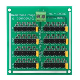 AMONIDA Resistor Board, Accurate 0 to 9999999.9Ω Easy Wired Programmable Resistor for MEGA PLC (Without Guide Rail)
